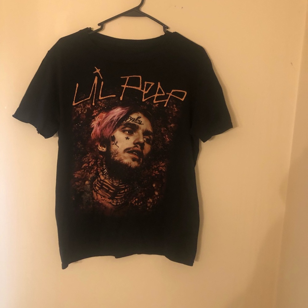 Lil Peep Floral Portrait T-Shirt